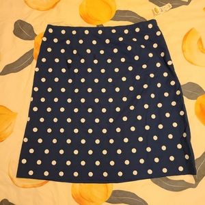 Blue Polka-dot Skirt (NWT)
